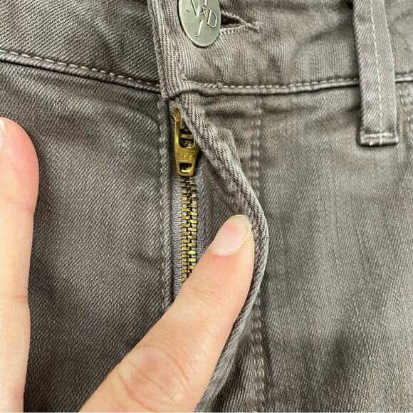 NYDJ Brown Rachel Roll Cuff Ankle Jeans Lift Tuck Technology Womens 10 Stretchy - Picture 14 of 15